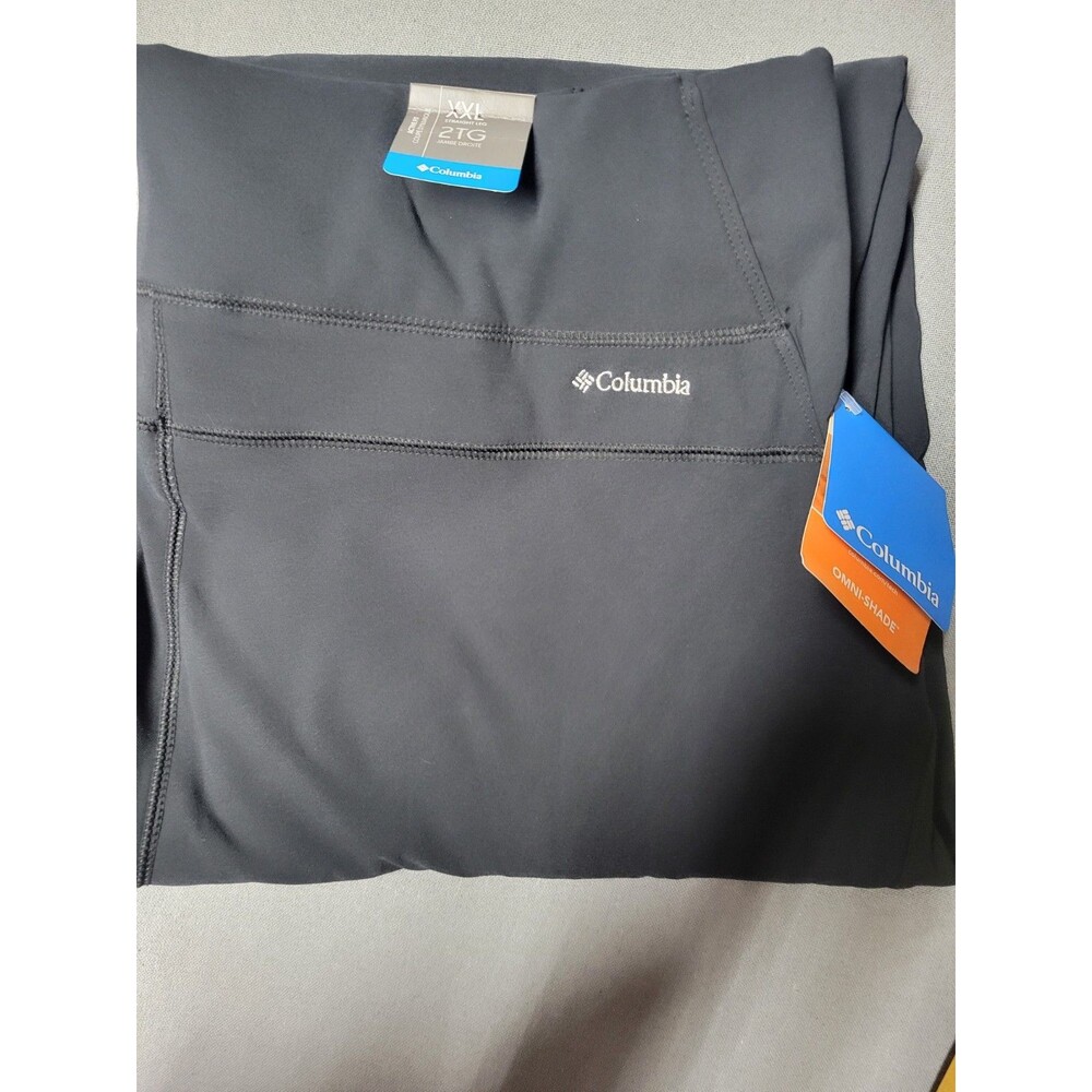 Columbia Women's 2XL Omni-Shade Straight Leg Active Fit Pants Black NWT